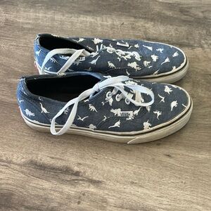 Vans dinosaur lace up sneakers men’s size 5.5 woman’s size 7